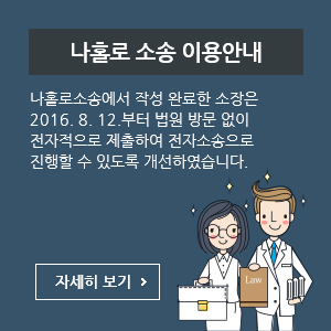 나홀로 소송 이용안내